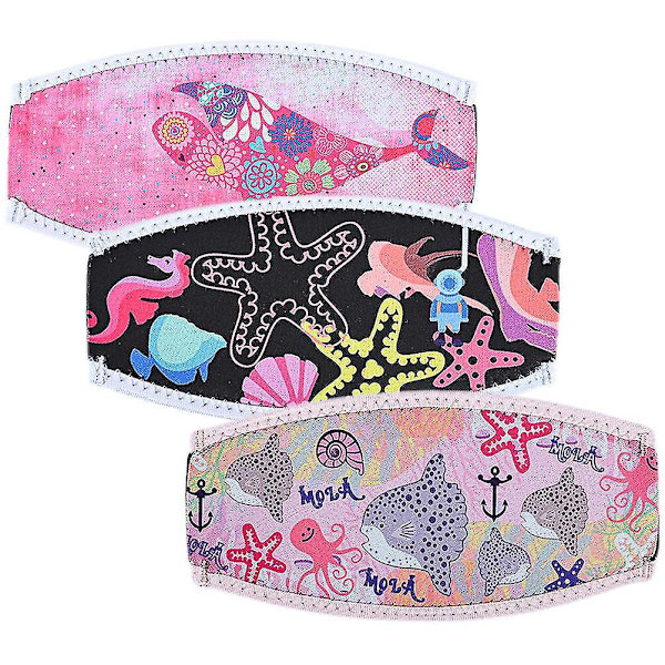 Sukellusmaskin hihnan peitteet neopreeni koristeellinen 3kpl 18.5X9cm lajiteltu väri