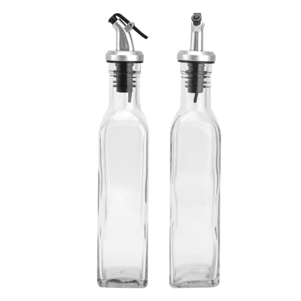 Oliedispenser Glas og Spraymalet Plastik Oliekande Flaske til Sojasauce Eddike Madlavningsvin