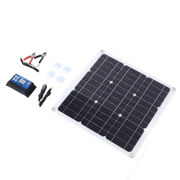 30W aurinkopaneelipaketti kaksois-USB DC-lähtö aurinkokennot 100A ohjain autoakulle veneelle