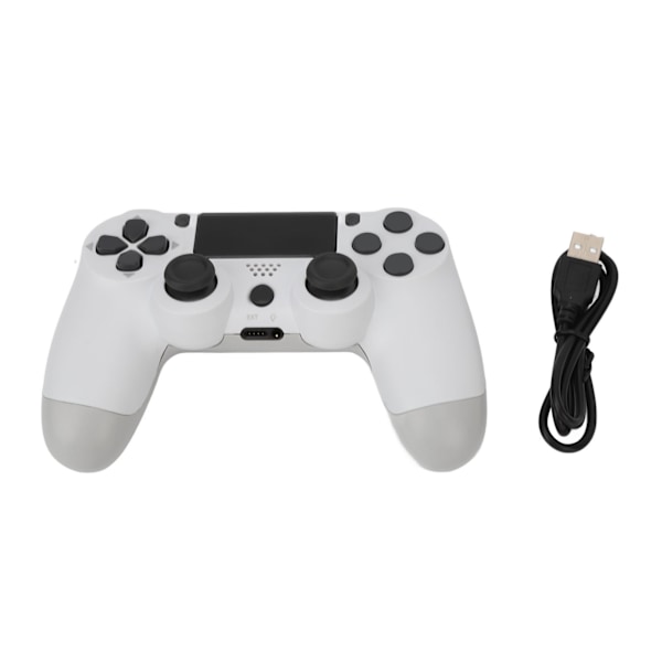 Trådløs spilcontroller Multifunktionel Dual Vibration Bluetooth Gamepad til PS4 Game Controllers Hvid