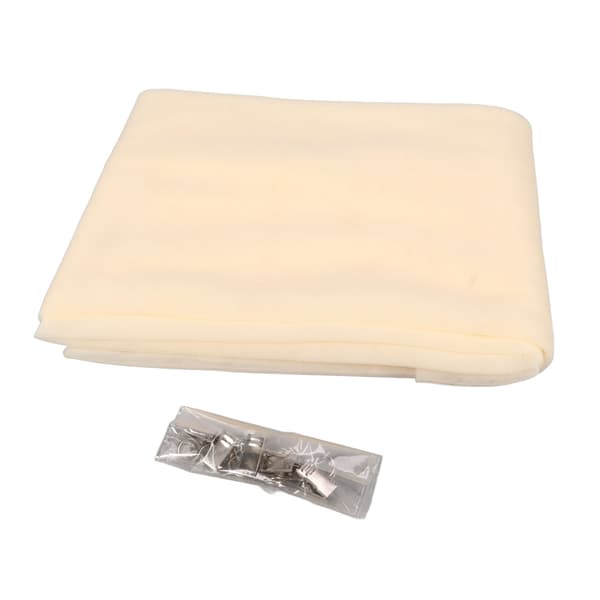 Bröllopsbåge draperityg 4.9x7ft Romantisk elegans Skirt tyg med 5 klämmor för bröllopsceremoni fest takdekor Beige