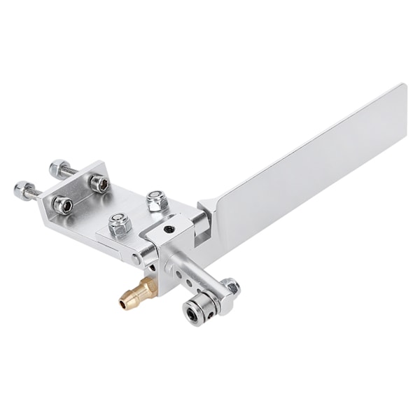 Modellfartyg Aluminiumlegering Sugvattenroder RC Båt Semi-nedsänkt Båt 95mm Silver