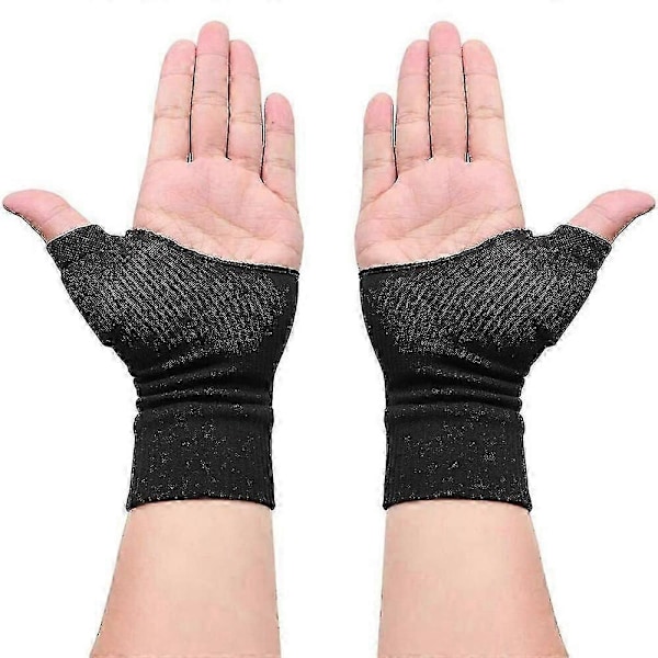 Gel Kompressions Tommelfingerstøtte Beskyttelsesærme Gigt Handsker RSI Ledsmerter color01