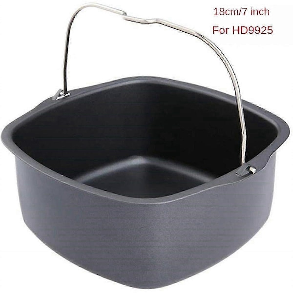 7-tums Bakform kompatibel med HD9925/HD9860/HD9905/01 Air Fryer Kakform Non-Stick Bakplåtstillbehör 18CM