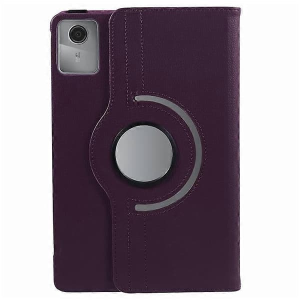 Compatible with Lenovo Tab M11 / Xiaoxin Pad 11 2024 Leather Case Rotating Stand Tablet Case Purple