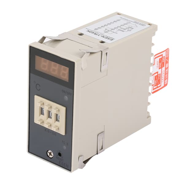 E5EM Digital Termostat 0-399 Graders Temperaturregulator Med K-Typ Termoelement
