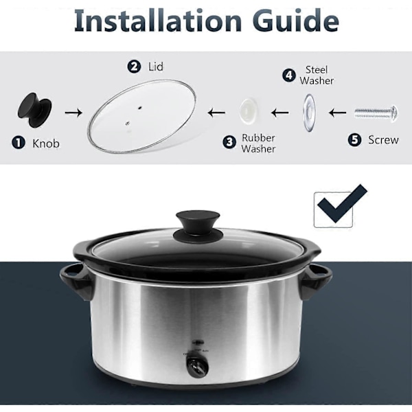 4-pak Universal Silikone Grydelåg Udskiftningsknapper, Varmebestandige Pandelåg Håndtag til Slow Cookers, Stegepander og Køkkenredskabslåg