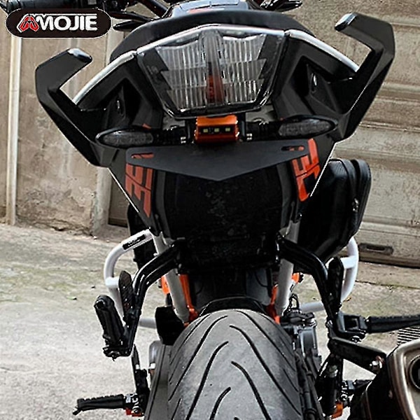 KTM Duke 125 250 390 200 Moottoripyörän Takarekisterikilven Teline Takakiinnike LED-valo (2013-2023) Oranssi