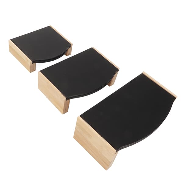 3 Stykker Smykke Display Stand Sæt Smykke Display Risers til Øreringe Ringe Halskæder Armbånd