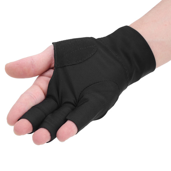 4kpl Unisex Snooker Billiard Cue Glove Pool Vasen Oikea Käsi Avaa Kolme Sormi Käsineet