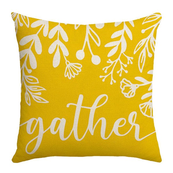 Sett med 4 stk Søte Enkle Putetrekk 45 x 45 cm, Putetrekk til Sofa Hjem Stue Soverom Dekor