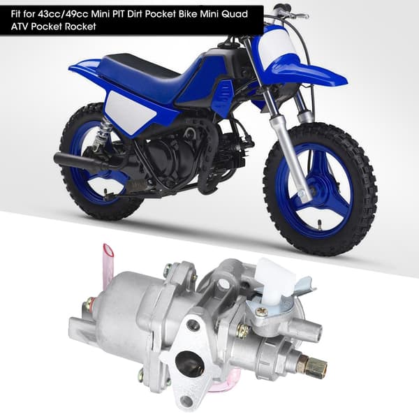 13 mm/0,5 tommer forgasser passer til 43cc/49cc Mini PIT Dirt Pocket Bike Mini Quad ATV Pocket Rocket