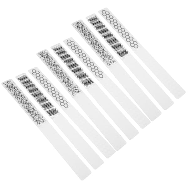 9 stk. blomsterpregefolder i plast DIY papirdekorasjonskortprodusent mal tilbehør