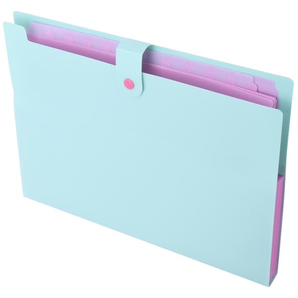 Mappeposer A4 MultiLayer Dokument Organizer Papir Opbevaring Informationslommer (Grøn)