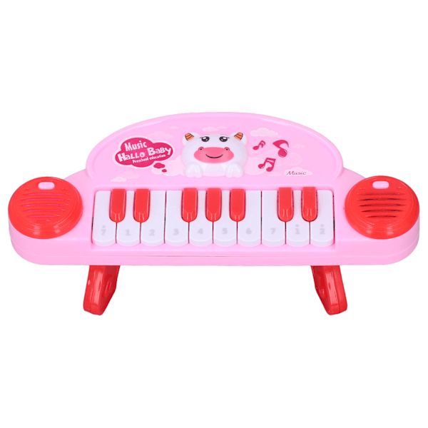 Baby Piano 10 Tangenter Interessant Dyrkende Musikuddannelse ABS Materiale Mini Keyboard Piano til BørnPink