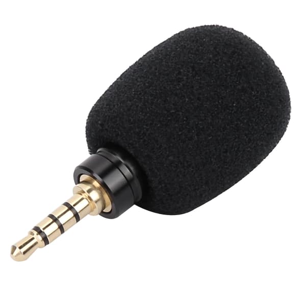 Mini Mikrofon Bærbar 3,5 mm Jack Stik Til Mobil Smartphone (Fire Polet)