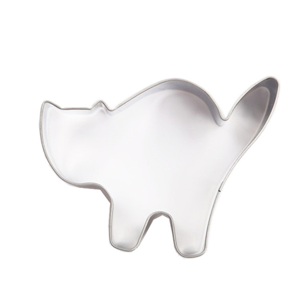 Halloween Cutter Forms Rustfri Stål Cutters Cat Pumpkin Ghost Shaped Cutters Sæt