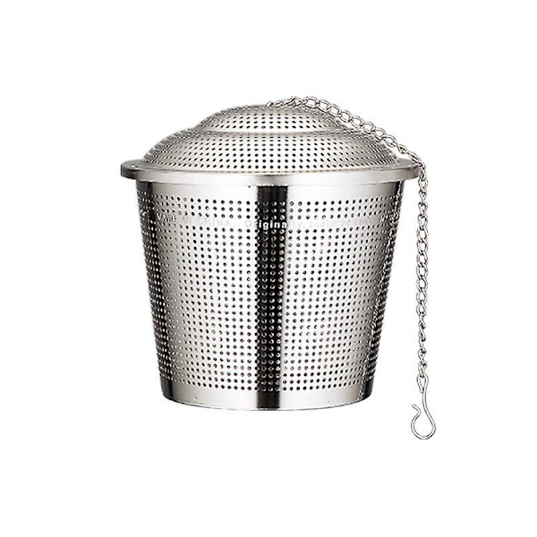 Te-infusionssæt i rustfrit stål med teske og drypbakke - 2 stk