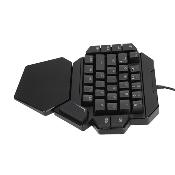 Enhands tangentbord med en hand 35 tangenter Noggrann känslig kontroll 6 programmerbara tangenter Ergonomisk design Halvt tangentbord