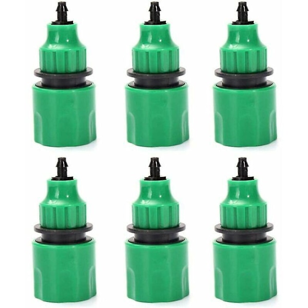 6-Pack hageslange enveis adapter Krantilpasningskoblinger for vanning