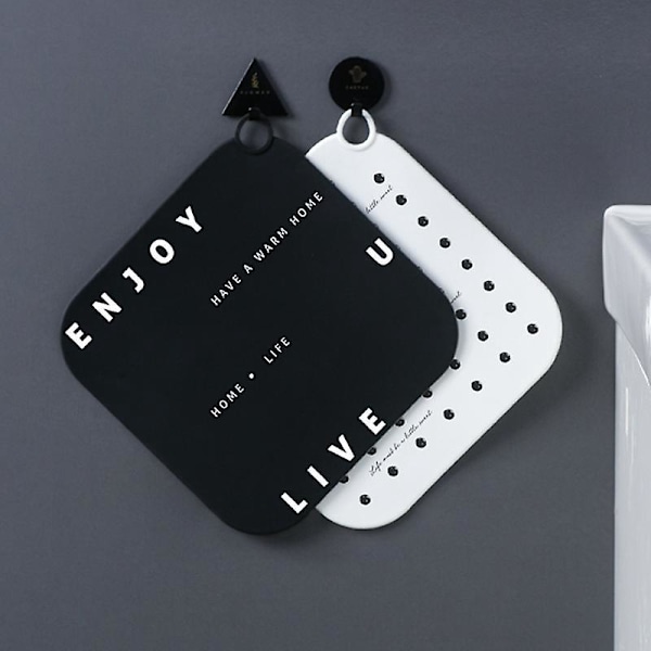 Silikone Aftapningsforsegling Dæksel Anti-Lugt Brusematte Silica Gel Prop Deodoriserende Matte til Badeværelse Kar Køkken 2 Pak