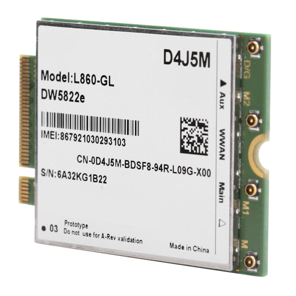 Trådløst netværkskort Wifi WWAN-modul til Dell Adapter L860-GL DW5822e D4J5M 4G