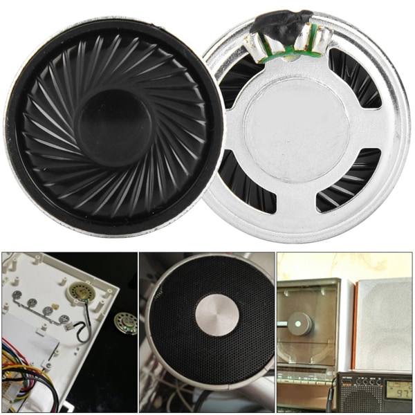 10 kpl 30 mm 8Ω 0,5 W pyöreä kaiutinääni, audiokaiuttimen korjausosat