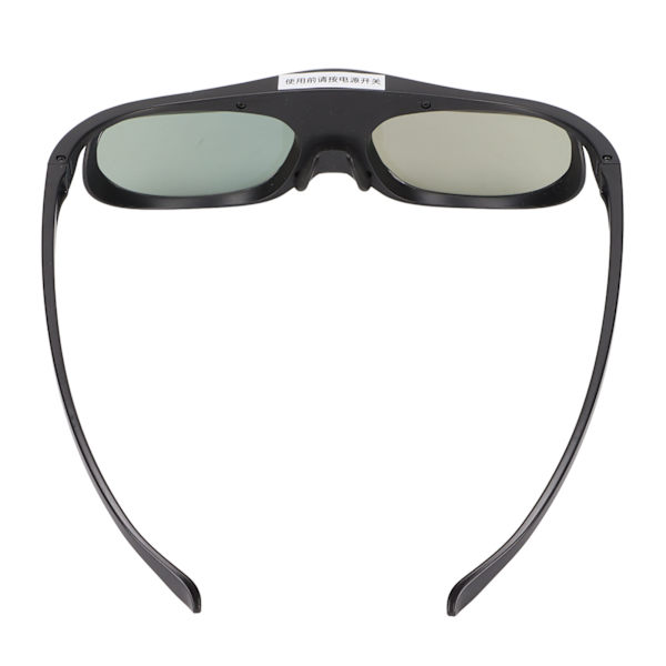 3D Briller 1080P LCD Brille Vidvinkel 178° Genopladeligt batteri 3D Shutter Briller Sort