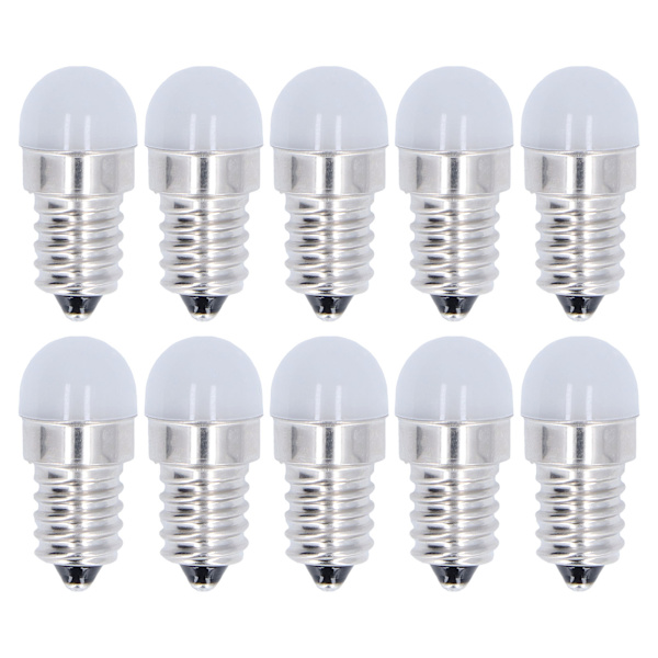 10 stk E14 Pærer Energibesparende Varmt Hvidt Lys LED Små Pærer til Loftslampe Væglampe 500lm 1,5W 24V
