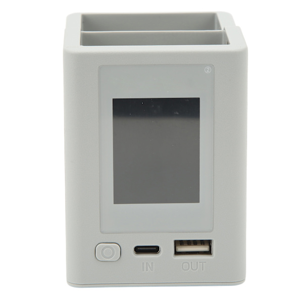 2-vägs laddningshubb PD snabbladdning färgskärm USB LCD batteriladdare för DJI Mini 3 drönare grå