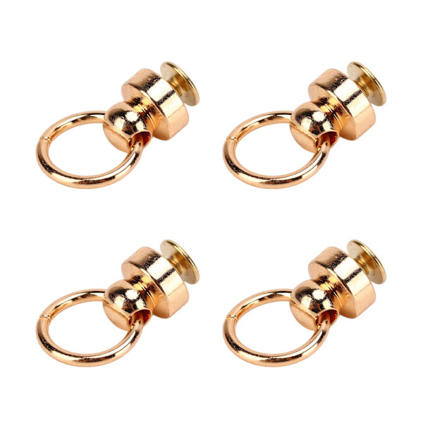 200 set mässingsnitar plånbok kulnitar 9mm hög hållbarhet koppar dragring nit DIY mobiltelefon skal handväska guld