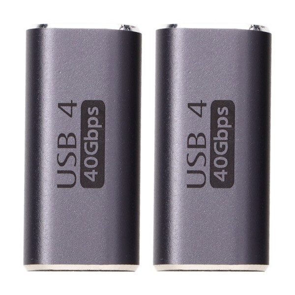 2 stk USB-C 90 graders adapter Høyre vinkel USB-C hann til USB-C hunn adapterkontakt for mobiltelefoner bærbare datamaskiner