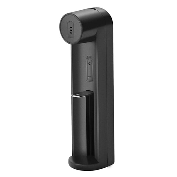Batterilader 1 spor USB 18650 26650 21700 Li-ion oppladbar batterilader
