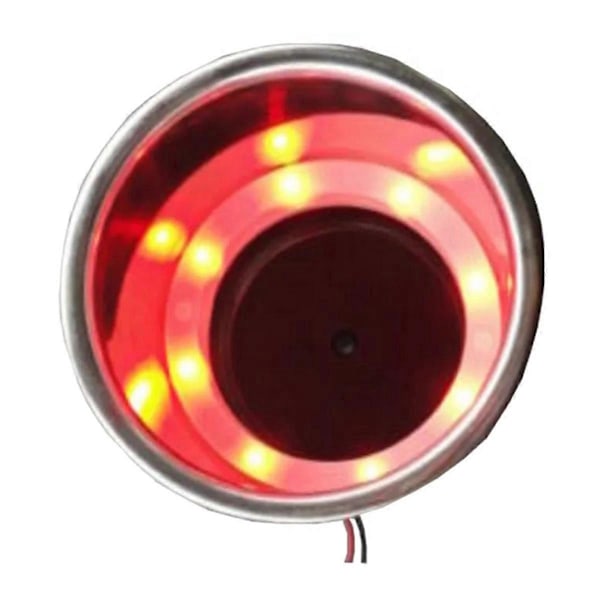 Rustfritt stål LED Koppholder Drikkeholder Innlegg med Drenering