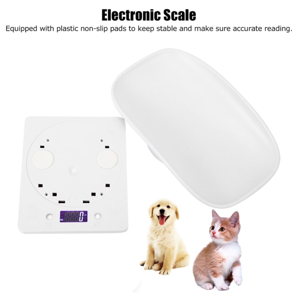 10 kg/1g digital lille kæledyrsvægt til katte Hunde Måleværktøj Elektronisk køkkenvægt