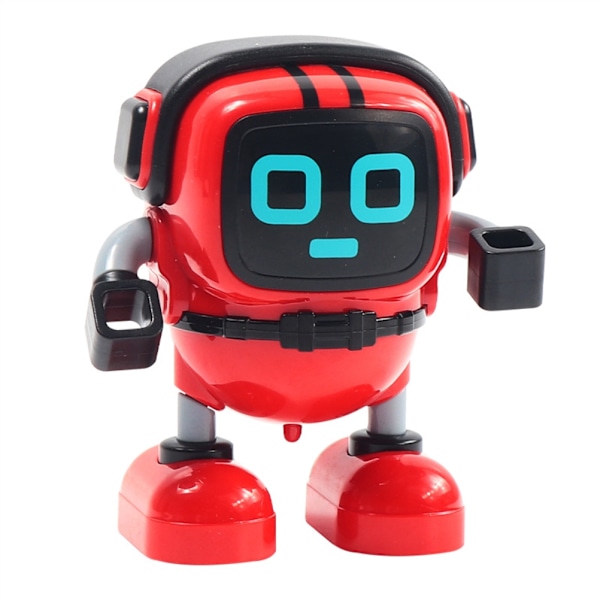 DIY Robot Leksak Mini Robot Dra Tillbaka Inertia Snurrande Topp Pussel Robot Tidig Utbildning Leksak för Ålder Över 6 År Gamla Barn