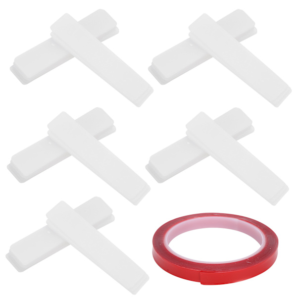 50 stk Nail Tip Display Stand Holder Akryl Nail Art Display Strip Board med selvklebende tape