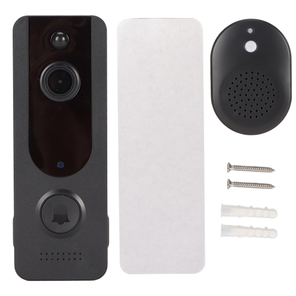 720P Smart WiFi Video Doorbell 5200mAh Night Vision 2 Way Talk Motion Detection Wireless Doorbell Camera