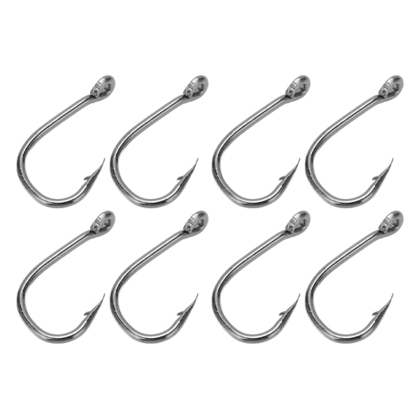 50 st fiskekrok för Iseama högkolstål fiskkrok med hullingar typ för utomhusaktiviteterTyp 7#