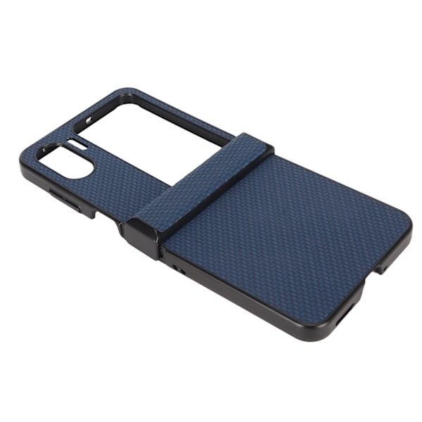 Fodral för OPPO Find N2 Flip i kolfiberstruktur, vikbart mobilskal i plast, blått