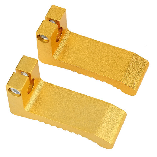 2PCS Motorcykel Fotpedal Modifieringstillbehör Passar För PEG REST 43CC 47CC 49CC (Gyllene)