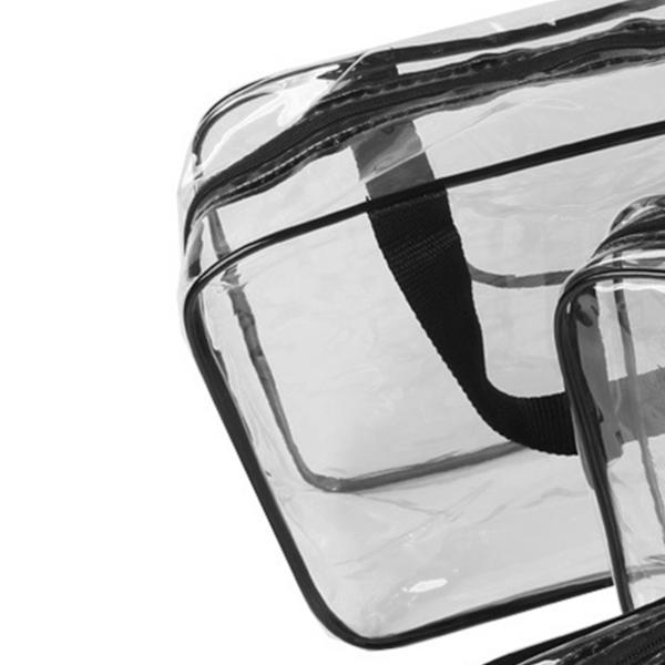 Genomskinlig kosmetisk väska PVC transparent vattentät stor kapacitet bärbar sminkväska reseförvaringsväska