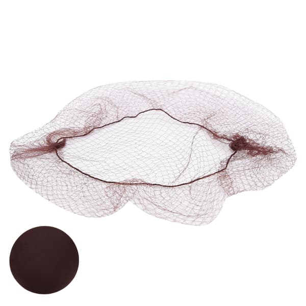 144 st Hårnät Nylon Engångs Perukmössa Andningsbart Hårnät för Hemsalong Mörkbrun