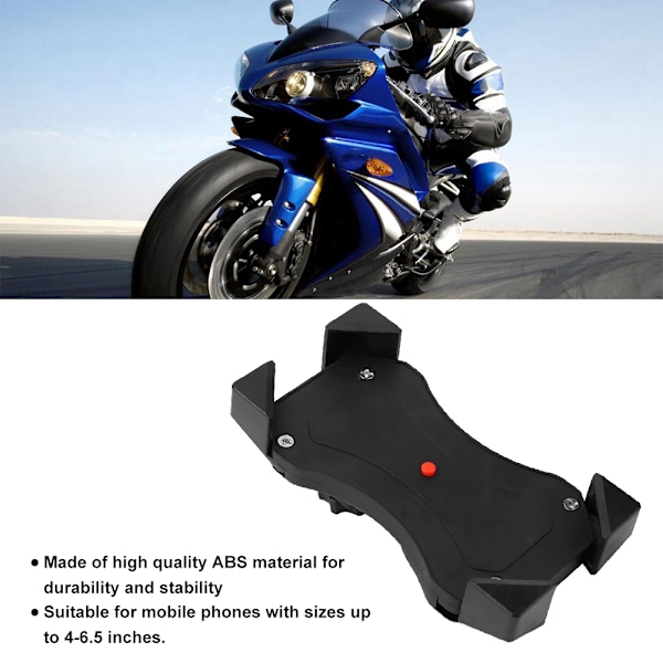 Universell motorcykel vattentät telefon GPS navigator hållare tillbehör (styretyp)