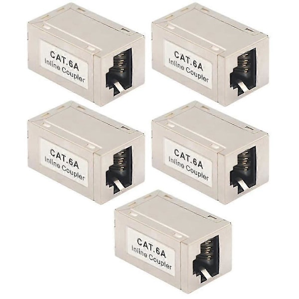 5-pack Cat6 A Ethernet Adapter Koppling Patchkabel Rj45 Adapter Cat6 Lan Anslutning Förlängning Lan Kabel Rj45 Koppling
