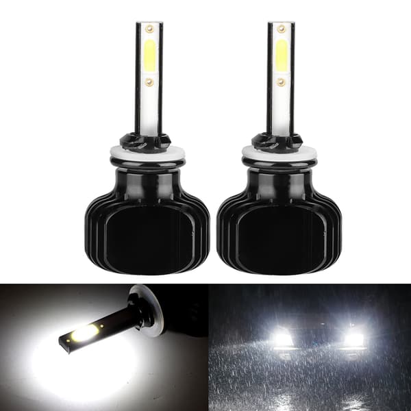 2 stk 880/881 6000K Hvit LED Bilfrontlyspære