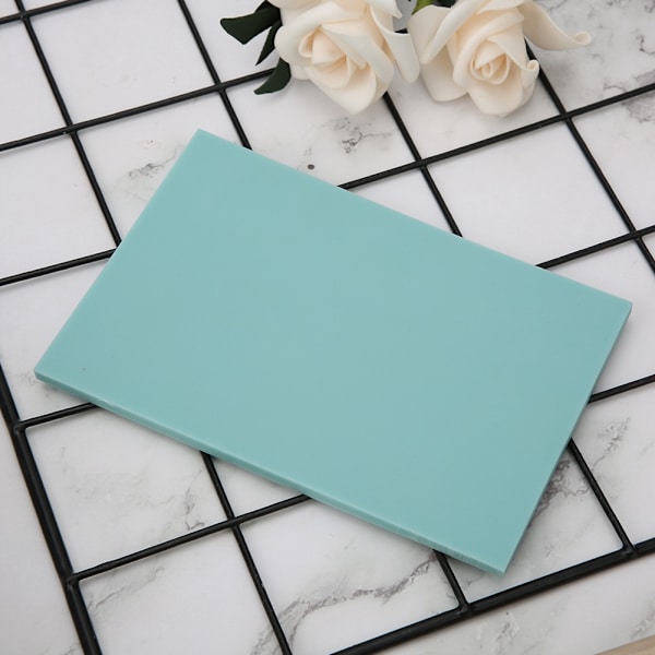 Jelly Gummistempel Tunn Skärblock för DIY Handgjorda Gummistempel Mintgrön
