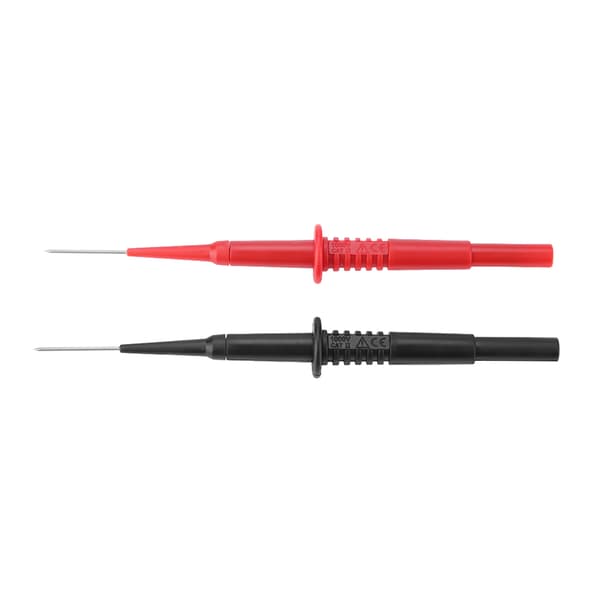 P5008 2 stk. sort rød bananstikdåse isoleret multimeter testprobe piercingnåle