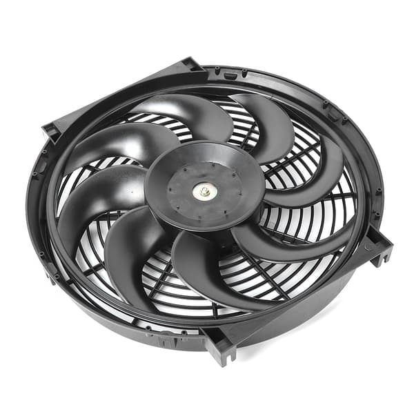 14in Elektrisk Slim Radiator Køleventilator Samling 12V Universal Dele med Monteringssæt