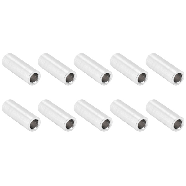 10 st Rund distanshållare aluminiumlegering ogängad fristående stödbeslag 6 mm Ytterdiameter Lång 16 mm